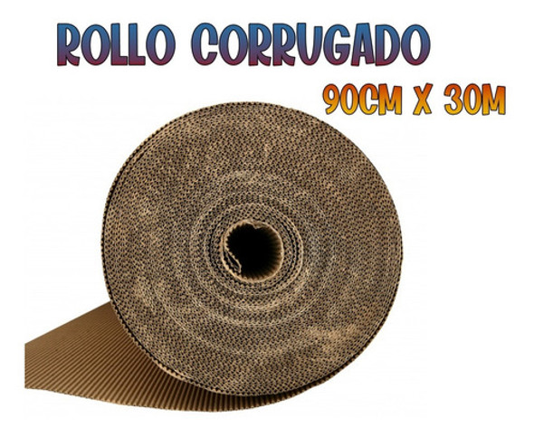 Rollo De Carton Corrugado 90 Cm X 30 Mt Papelera Bustamante 0