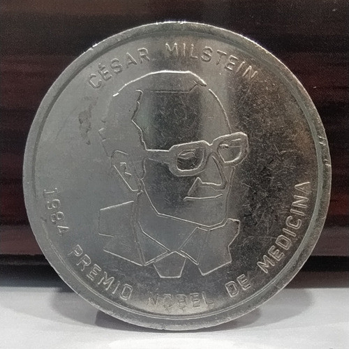 Medalla Casa De La Moneda Argentina Milstein Premio Nobel #2 0