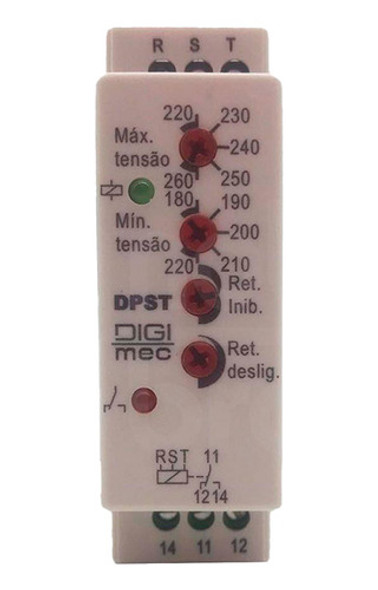 Supervisores De Tensão Trifásica 220v Dpst-1 - Digimec 1