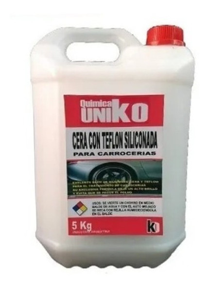 Cera Con Teflon Siliconada Premiun Para Autos X 5 Lt 0