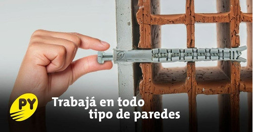 Tarugo Hyperfix Nº10 105mm De Largo - Cantidad: 50 Unidades - Marca: Fijaciones Py - Material: 100% Nylon 1