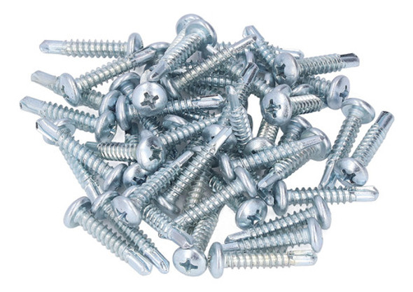 Parafusos De Aço Carbono 50 Peças De Parafuso Autoperfurante 0