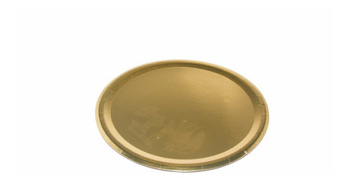 Plato De Cartón Dorado Para Tortas 18 Cm X 100 Unidades 0