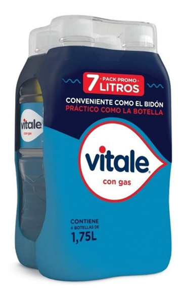 Agua Vitale Con Gas 1,75 Litros Funda X4 0