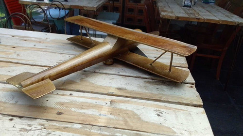 Avión Metalico Decoracion Mide 66 X 66 X 12 Vintage Avioneta 1
