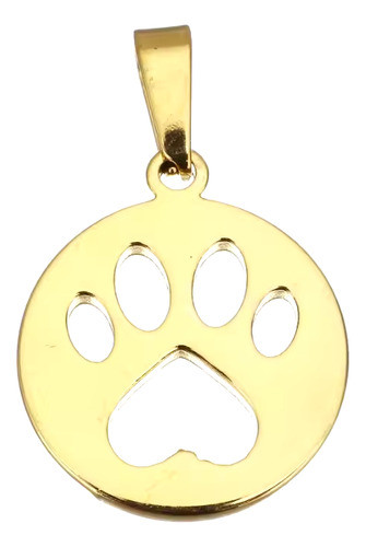 Dije Dorado Huella De Perro 0