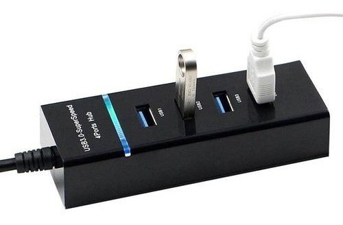 Hub Cabo Usb 3.0 Extensão 4 Portas High Speed Hd Pen Drive 1