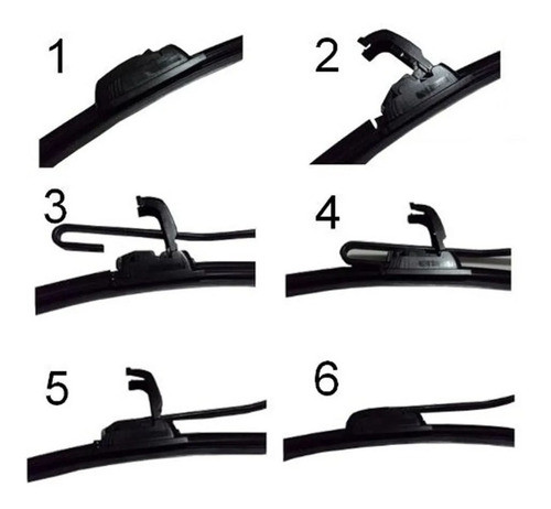 Par Palheta De Silicone Encaixe Megane Scenic 97 - 99 1