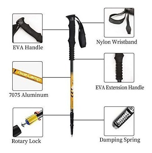 Bastones De Senderismo Ultraligeros Con Kit De Accesorios 1