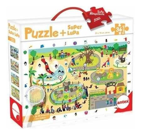 Puzzle 36 P. Zoo + Lupa Carton Extra Antex 3033 1