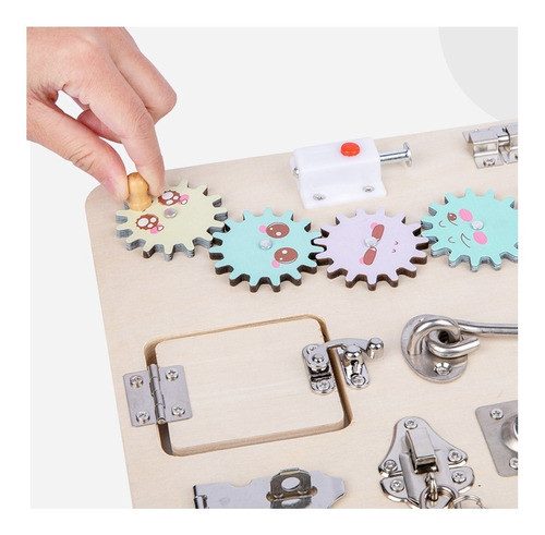 Tablero Sensorial Madera Didáctico Niños 1