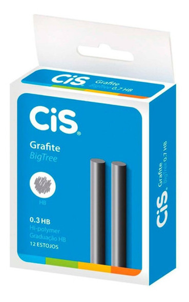 Grafite Escolar Cis Bigtree Hb 0.3mm Caixa Com 12 Tubos 0