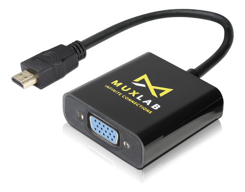 Convertidor Adaptador Muxlab Hdmi A Vga (macho A Hembra) 0