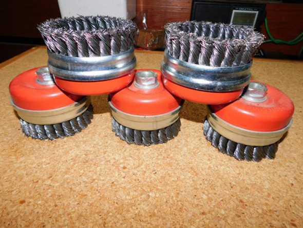 Cepillo De Copa De 100 Mm De Diametro Alambre Ac. Trenzado 1