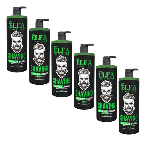 Shaving Gel De Barbear Elfa For Man 500g - 6 Unidades 0