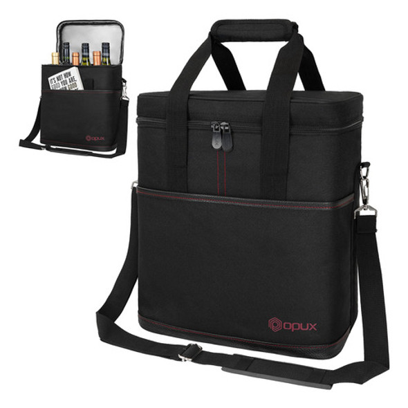 Bolsa De Viaje Acolchada Con Aislamiento Para 6 Botellas De 0