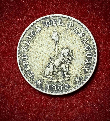 Moneda 10 Centavos Paraguay 1900 Km 7 0