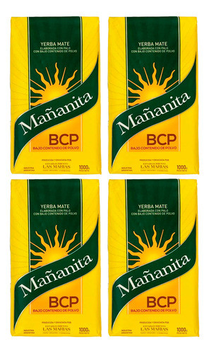 Yerba Mañanita 1kg Sin Tacc - Pack X 4 0