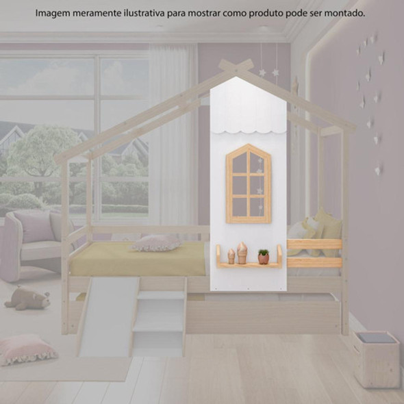 Painel Janela Infantil Prime House Casatema Branco/natural 1