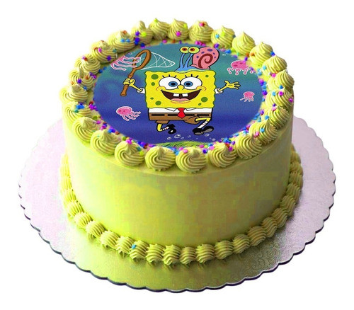 Láminas Comestibles Bob Esponja Para Tortas En Horas 0