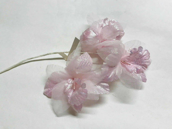 Flor De Tela Aplique Vestido Tocados Orquídea Artificial X2 0