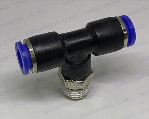 Conector Neumático Union Triple (tee) Rm 1/2 M 12mm 065-07 1