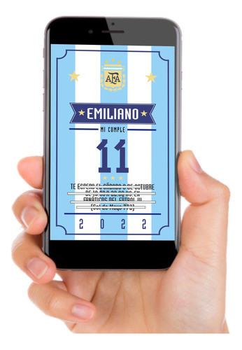 Kit Invitación Selección Argentina Imprimible Y Digi- Afa #2 0