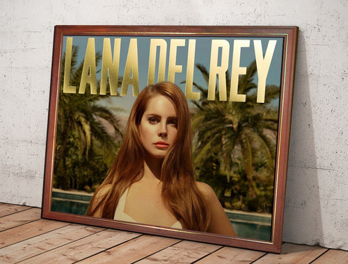 Lana Del Rey Poster Enmarcado Listo Para Colgar Cuadro 0