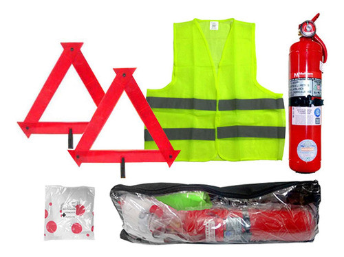 Kit Reglamentario De Seguridad Vehicular Vtv Matafuego Largo 0