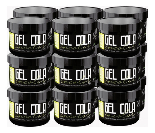 Gel Cola Big Barber 300g Incolor Modelador Caixa 18 Unidades 0