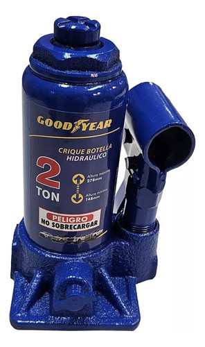 Criquet Botella Goodyear 2 Tn Y Llave Cruz Para Fiat Siena 1
