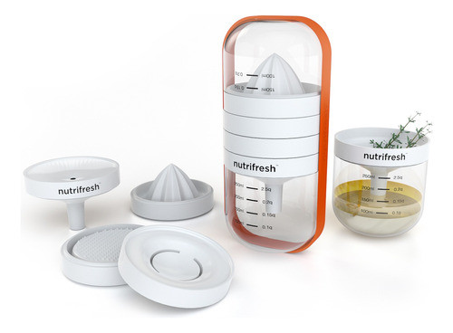 Rallador Exprimidor Medidor De Cocina Nutrifresh 6 En 1 0