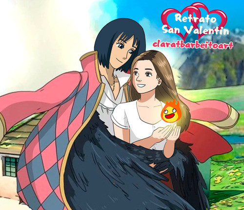 San Valentin Regalo Animé Personalizado Dibujo Retrato 0