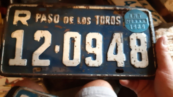 Matricula Paso De Los Toros 948 0