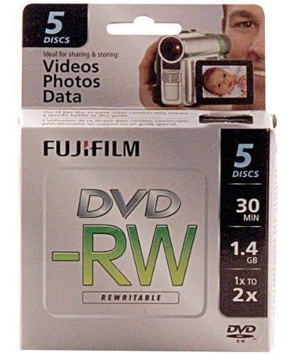 Fujifilm 25302425 Mini Dvd-rw De 1,4 Gb Para Videocamara 5 P 0