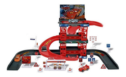 Cars Parking Race Set Con 4 Autitos Original Ar1 1631 Ellobo 1