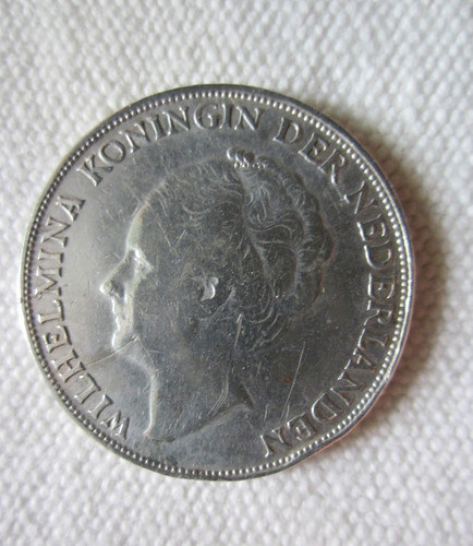 Antigua Moneda De Plata De Curacao 1944 1g 1