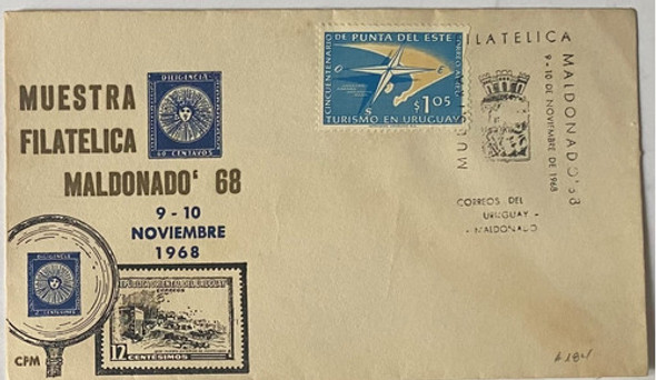 Sobre Primer Día, 1968, Turismo En Uruguay, A184 Sp6 0