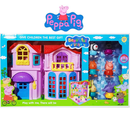 Peppa Casita Con Muñecos, Muebles Y Timbre C/luz Y Sonido!!! 0