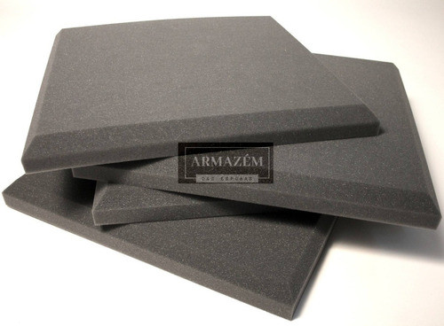 Espuma Acústica Kit 40 Flat 2cm + 40 Lisa 2cm + 6 Colas 0