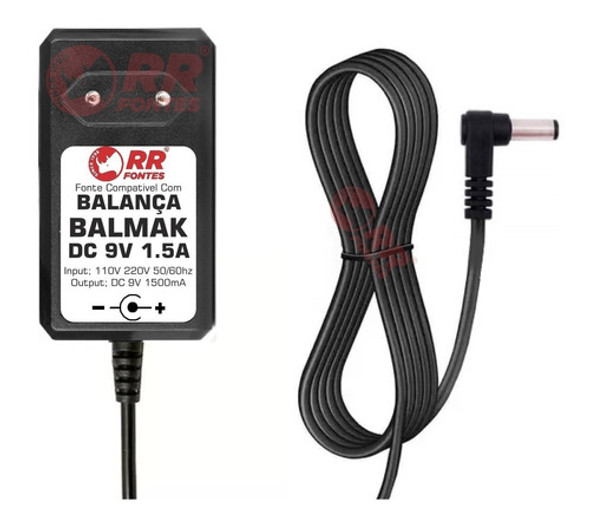 Fonte Dc 9v 1,5a Para Balança Balmak Bk 1