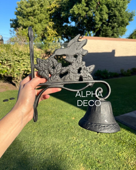 Campana Colibrí Fundición En Aluminio Alpha Deco 1 Campana Colibrí Fundición En Aluminio Alpha Deco 1
