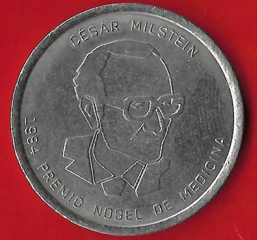 ! Medalla Conmemorativa Cesar Milstein Premio Novel Quimico 1
