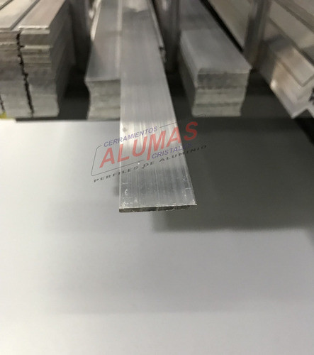 Perfil De Aluminio Planchuela 38 Mm X 3mm Natural - 3 Metros 1