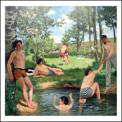 Lamina Fine Art Verano Frederic Bazille 60x60 Myc Arte 0