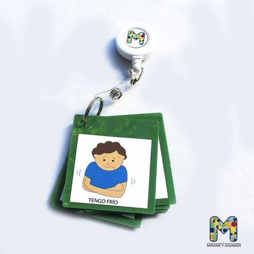 Autismo Pictogramas Llavero De Emociones 0
