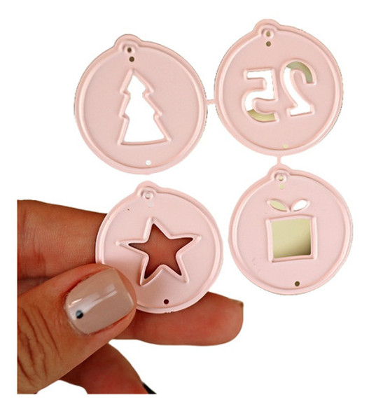 Scrapbooking Set De 4 Troqueles - Mini Tags - Navidad 0