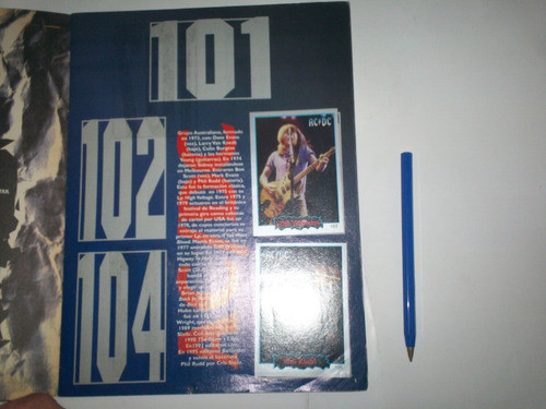 Album New Rock 1997 Con 45 Figus Autoadhesivas De 100 1