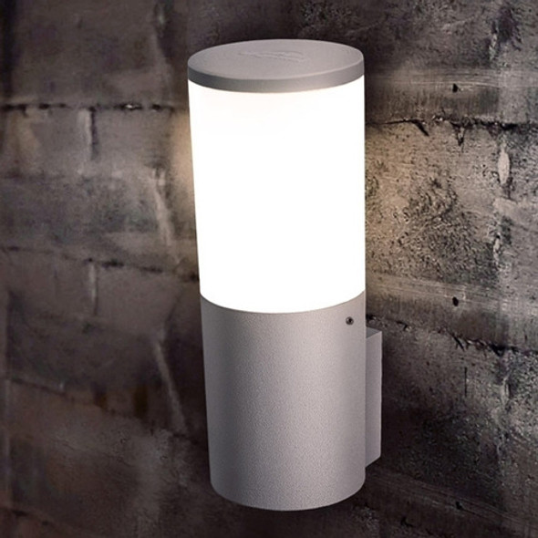 Aplique Pared Led Cilíndrico Gris Ip55 E27 Amelia 1
