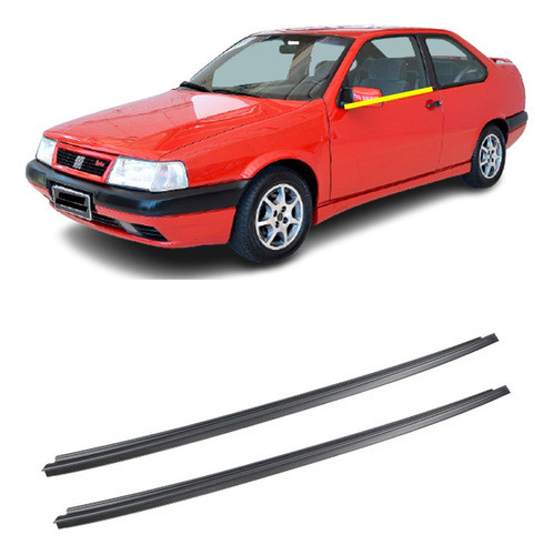 Jogo Borracha Vidro Pestana Externa Tempra 2 Portas 0